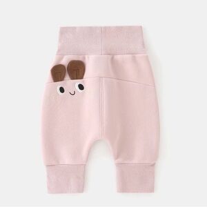 Pink Baby Pants with Cute Ears